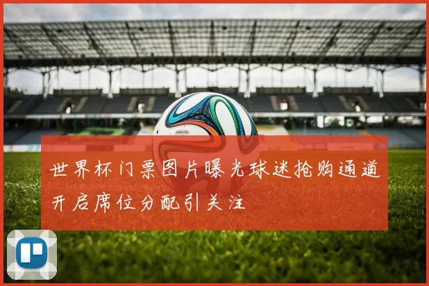 世界杯门票图片曝光球迷抢购通道开启席位分配引关注